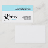 Pilates Studio Visitekaartje White Blue (Voorkant / Achterkant)