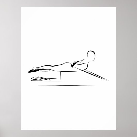 Pilates - T trekt de reformator aan Poster (Voorkant)