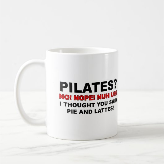 Pilates Taart En Lattes Grappige Mok (Links)