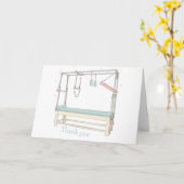 Pilates Toren Cadillac Bedankt Kaart (Gele Bloem)