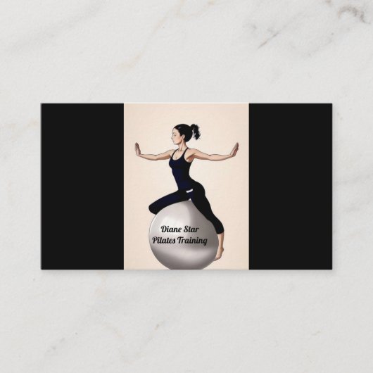 Pilates Training Visitekaartje (Voorkant)