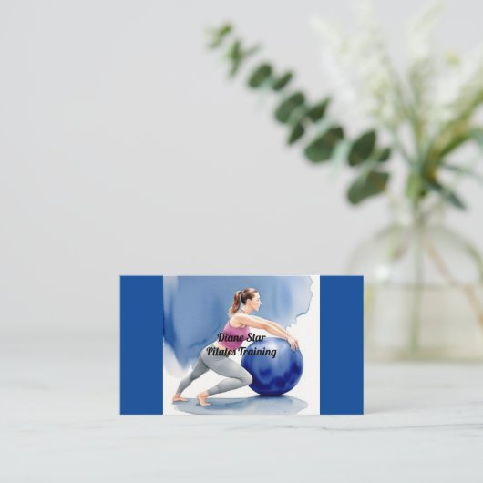 Pilates Training Visitekaartje (Staand voorkant)