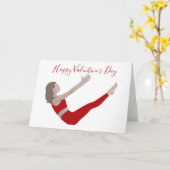 Pilates Valentijnsdag Card Kaart (Gele Bloem)