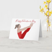 Pilates Valentijnsdag kaart (Gele Bloem)