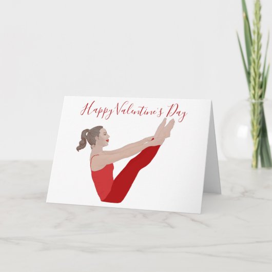 Pilates Valentijnsdag kaart (Voorkant)