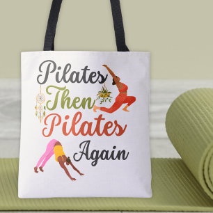 Pilates vervolgens Pilates weer fitness yoga Boho Tote Bag