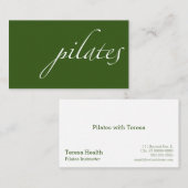 Pilates Visitekaartje (Voorkant / Achterkant)