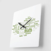 PILATES wandklok (Hoek)