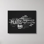 PILATES Woorden Canvas (Voorkant)