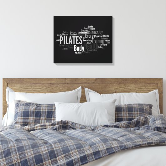 PILATES Woorden Canvas (Insitu (Slaapkamer))