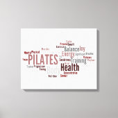 PILATES Woorden Canvas (Voorkant)