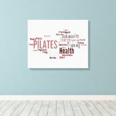 PILATES Woorden Canvas (Insitu (Houten vloer))
