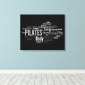 PILATES Woorden Canvas Afdruk (Insitu (Houten vloer))