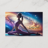 Pilates Yoga Instructeur Cosmos Galaxy Visitekaartje (Voorkant)