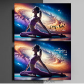 Pilates Yoga Instructeur Cosmos Galaxy Visitekaartje