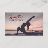 Pilates Yoga Instructeur Visitekaartje (Voorkant)