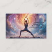 Pilates Yoga Instructor Cosmos Visitekaartje (Achterkant)