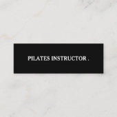 Pilates Yoga Instructor Leraar Mini Visitekaartje (Voorkant)