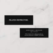 Pilates Yoga Instructor Leraar Mini Visitekaartje (Voorkant / Achterkant)
