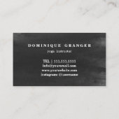 Pilates Yoga Instructor Leraar Visitekaartje (Achterkant)