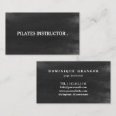 Pilates Yoga Instructor Leraar Visitekaartje (Voorkant / Achterkant)