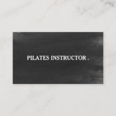 Pilates Yoga Instructor Leraar Visitekaartje (Voorkant)