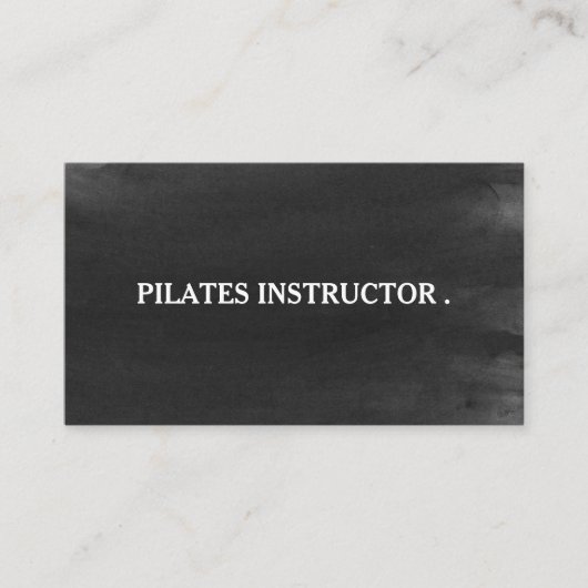 Pilates Yoga Instructor Leraar Visitekaartje (Voorkant)