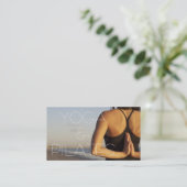 Pilates Yoga Instructor Meditation Spiritueel Visitekaartje (Staand voorkant)