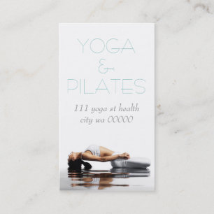 Pilates Yoga Instructor Meditation Spiritueel Visitekaartje