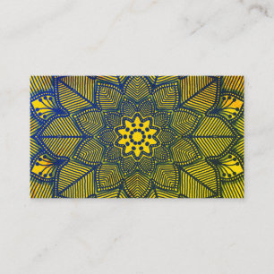 Pilates Yoga Instructor Teacher Mandala Visitekaartje