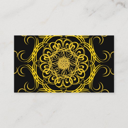 Pilates Yoga Instructor Teacher Mandala Visitekaartje (Voorkant)