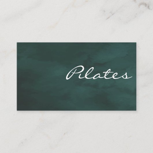 Pilates Yoga Instructor Teacher Visitekaartje (Voorkant)