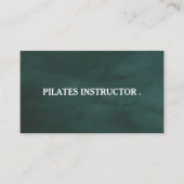 Pilates Yoga Instructor Teacher Visitekaartje (Voorkant)