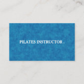 Pilates Yoga Instructor Teacher Visitekaartje (Voorkant)