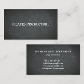 Pilates Yoga Instructor Teacher Visitekaartje (Voorkant / Achterkant)
