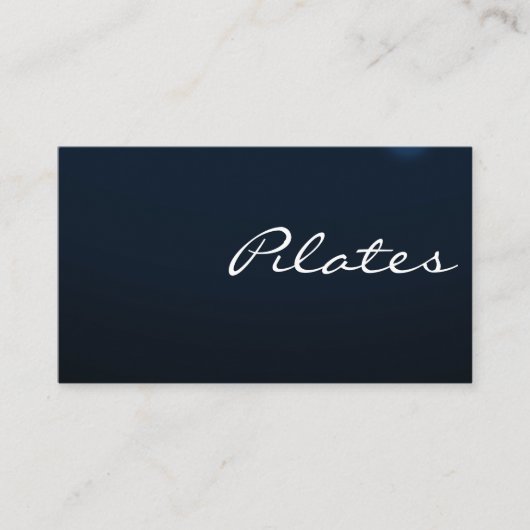 Pilates Yoga Instructor Teacher Visitekaartje (Voorkant)