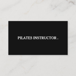 Pilates Yoga Instructor Teacher Visitekaartje