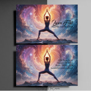 Pilates Yoga-instructrice Cosmos Visitekaartje