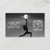 Pilates Yoga Sunset Instructor Visitekaartje (Achterkant)