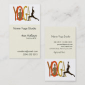 Pilates Yoga Visitekaartje (Voorkant / Achterkant)