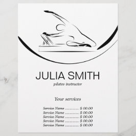 Pilates Zeemeermin op de hervormer Flyer