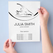 Pilates Zeemeermin op de hervormer Flyer (Hand)