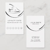 Pilates Zeemeermin op de hervormer Klantenkaartje (Voorkant / Achterkant)