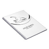 Pilates Zeemeermin op de hervormer Notitieboek (Rechterzijde)