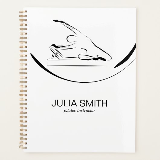 Pilates Zeemeermin op de hervormer Planner (Voorkant)