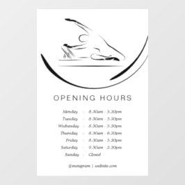 Pilates Zeemeermin op de hervormer Raamsticker