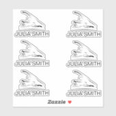 Pilates Zeemeermin op de hervormer Sticker (Vel)