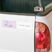 Pilates zeemeermin pose op de reformer | Kleur Bumpersticker (Op Truck)