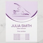 Pilates zeemeermin pose op de reformer | Kleur Flyer (Voorkant)