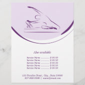 Pilates zeemeermin pose op de reformer | Kleur Flyer (Achterkant)